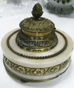 Чернильница мраморная винтажная 10