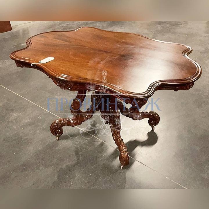 Стол старинный из махагона 3