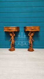 Консоль/Тумба прикроватная с путти 2 штуки 17