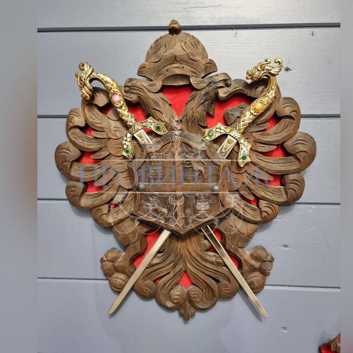 Декоративный элемент/Герб и шпага 2 штуки