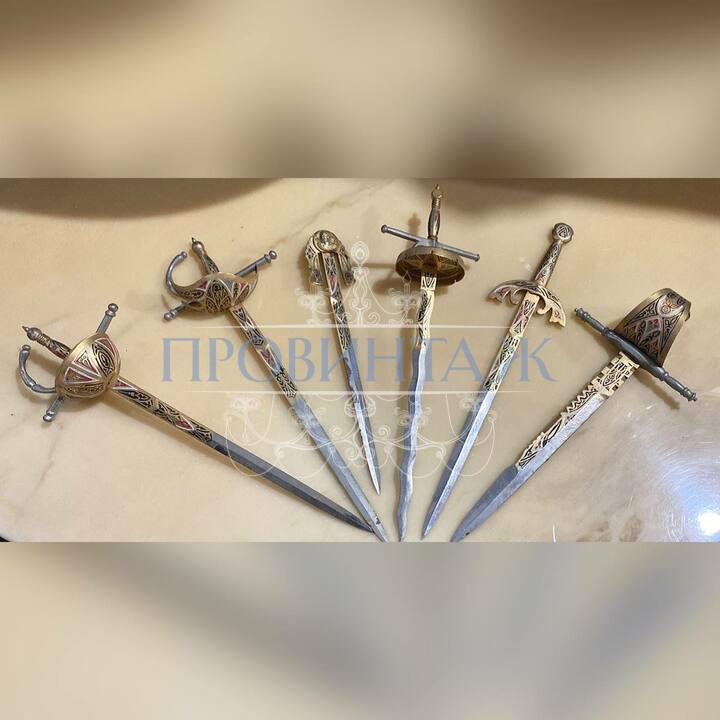 Комплект клуазоне/Набор декоративных шпаг (6 штук) 3 Комплект клуазоне/Набор декоративных шпаг (6 штук) 3