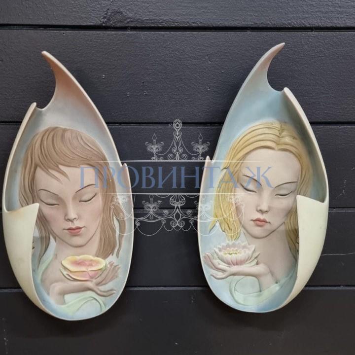 Бра/Картина/Барельеф Девушка 2 штуки