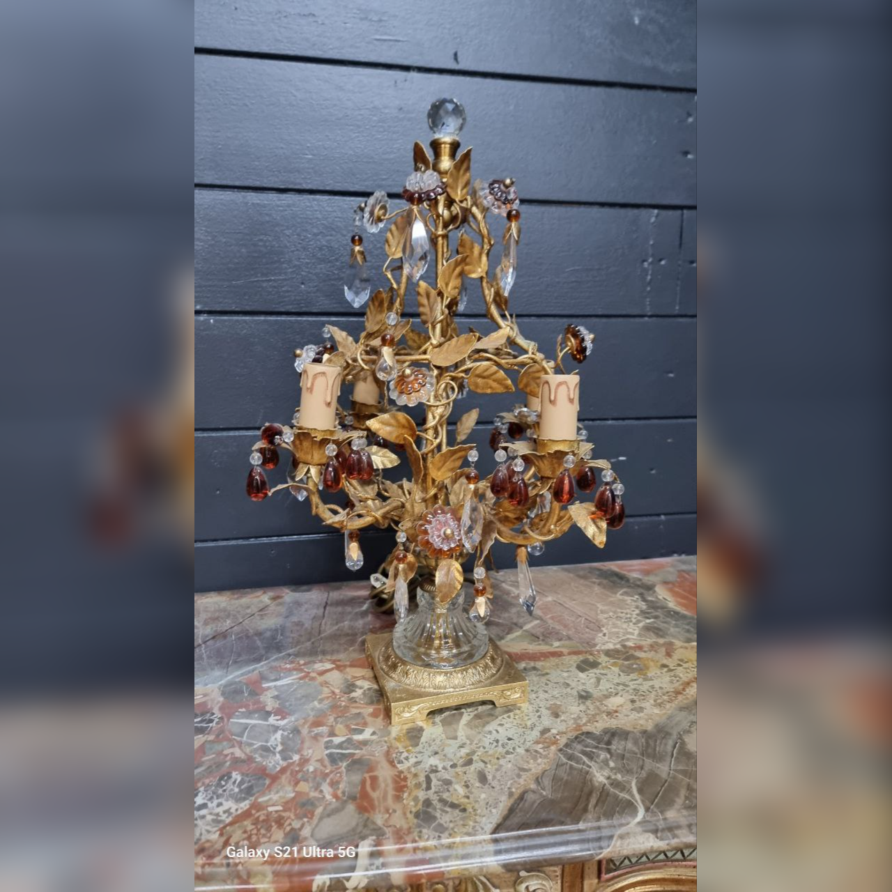 Лампа настольная в форме подсвечника/Жирандоль