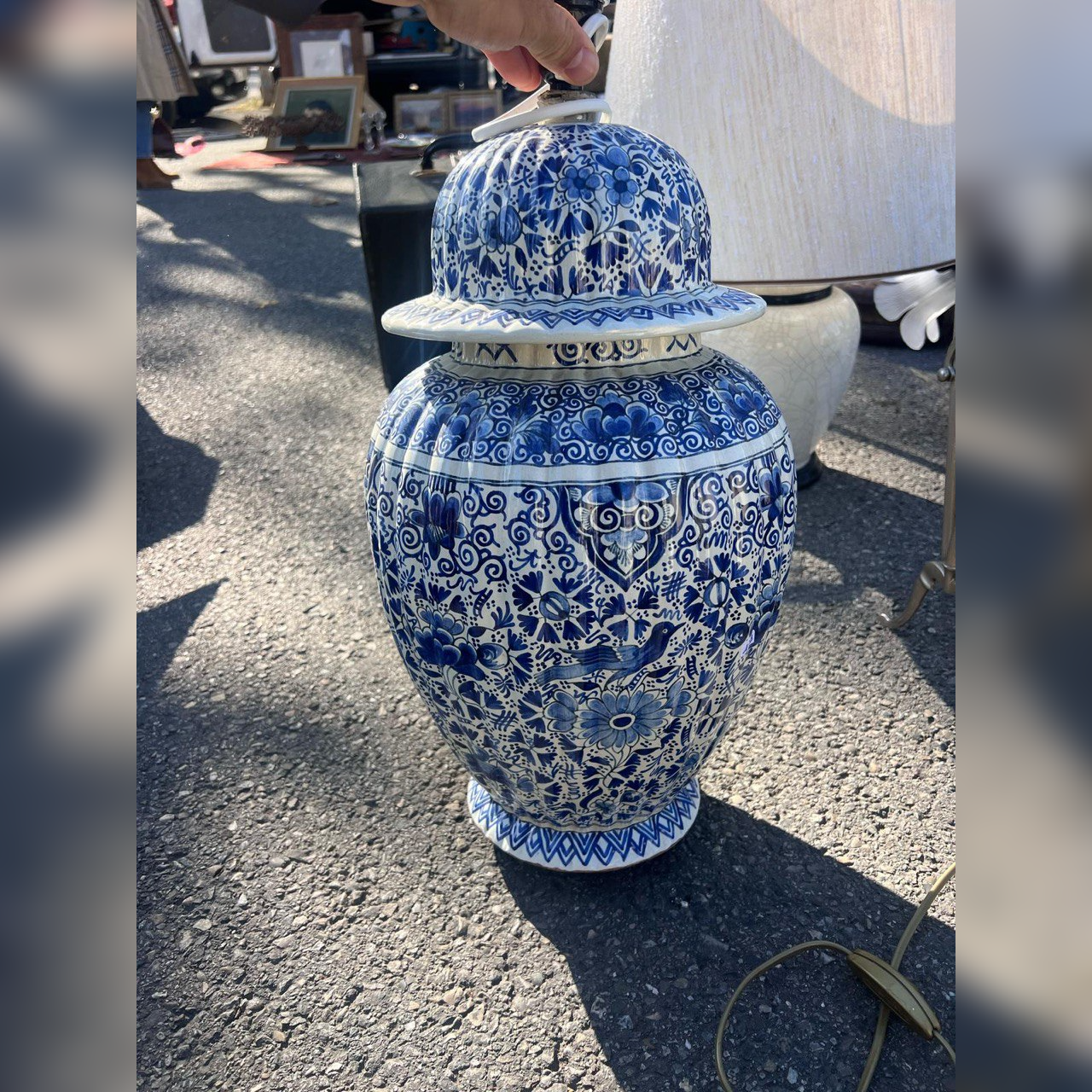 Лампа настольная в стиле шинуазри