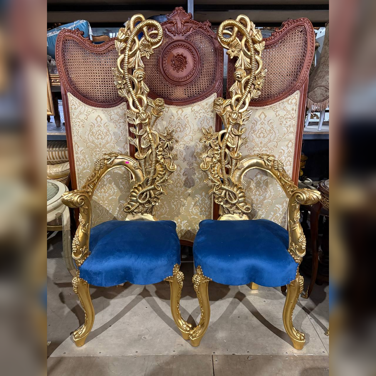 Стул дамский будуарный в стиле венецианского барокко 2 штуки