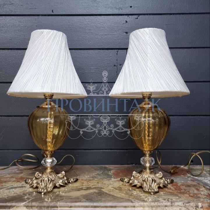 Лампа настольная винтажная 2 штуки