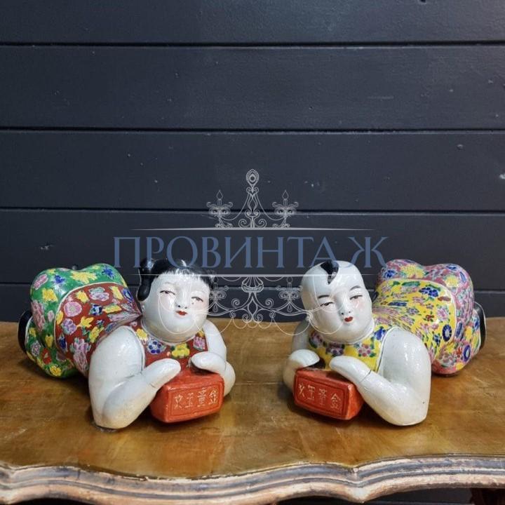Скульптура/Фигура/Дети в стиле шинуазри 2 штуки 3 Скульптура/Фигура/Дети в стиле шинуазри 2 штуки 3