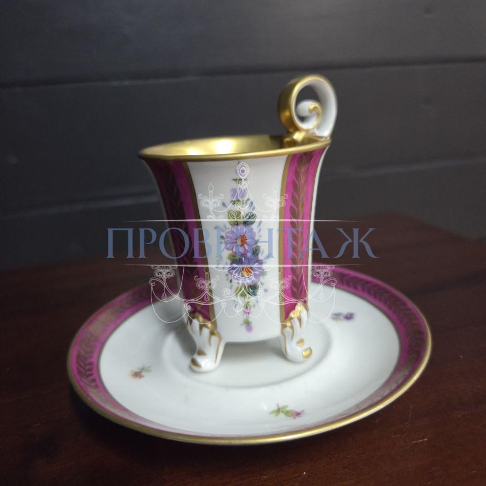 Чайная пара винтажная Limoges 2 штуки 17