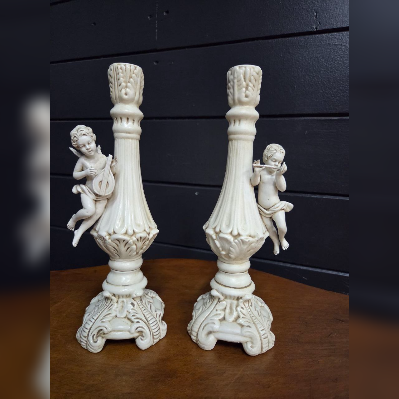 Подсвечник в стиле венецианского барокко с путти 2 штуки