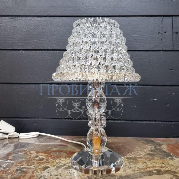 Лампа настольная винтажная с кристаллами Сваровски