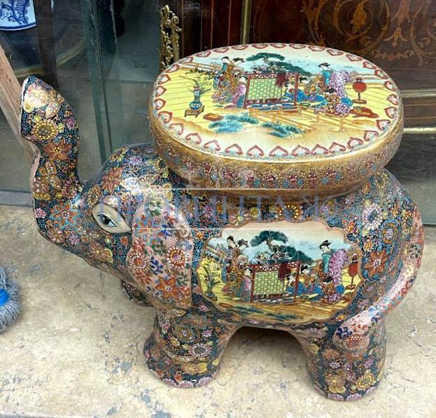 Подставка/Скульптура/фигура Слон в стиле шинуазри