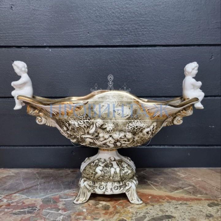Ваза/Фруктовница с путти в стиле венецианского барокко 3 Ваза/Фруктовница с путти в стиле венецианского барокко 3