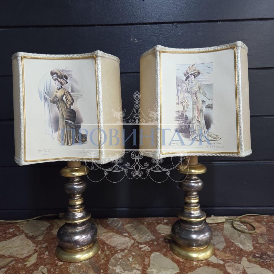 Лампа настольная винтажная 2 штуки