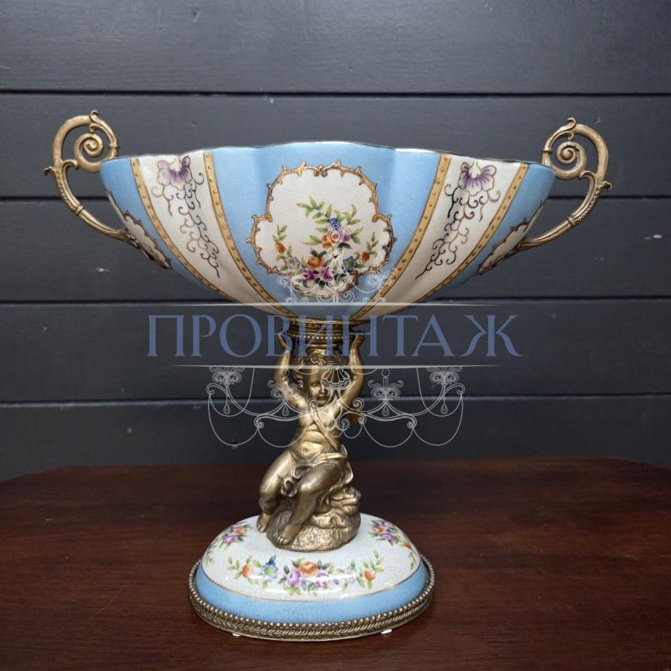 Ваза/Фруктовница с путти в стиле венецианского барокко