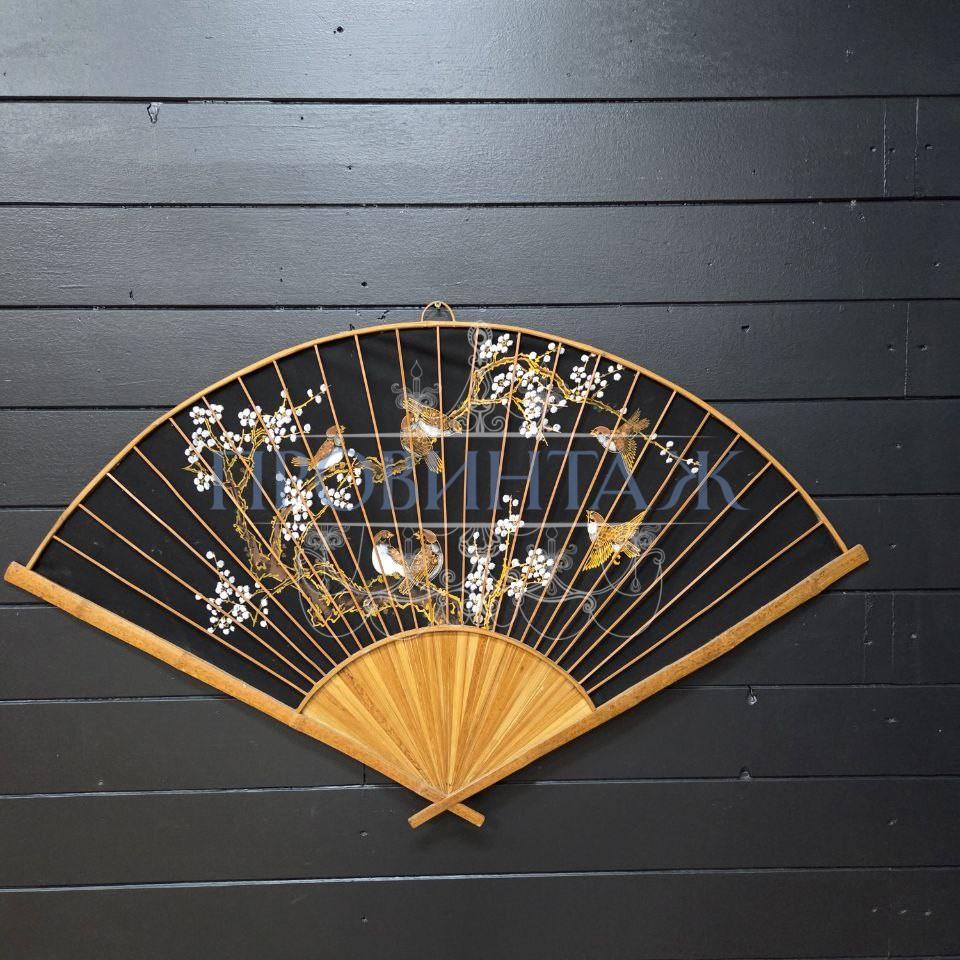 Веер настенный декоративный в стиле шинуазри