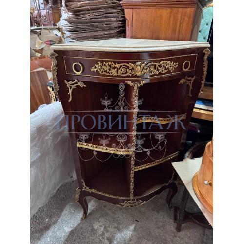 Этажерка/Полка угловая в стиле Людовика XV