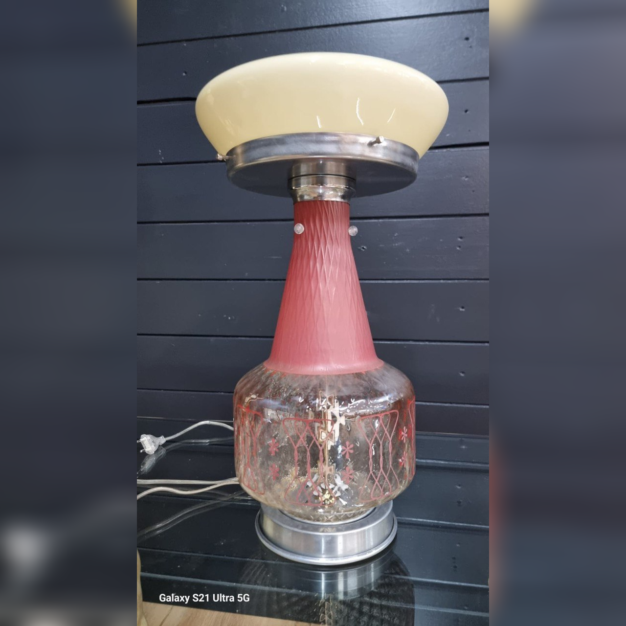 Лампа настольная винтажная Мурано