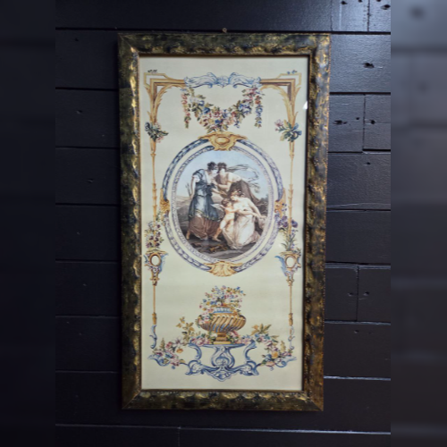 Консоль со стеклянной столешницей винтажная 14