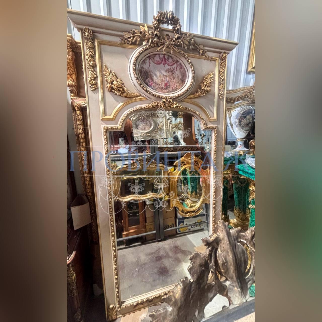 Трюмо/Комод/тумба с зеркалом в стиле венецианского барокко 35