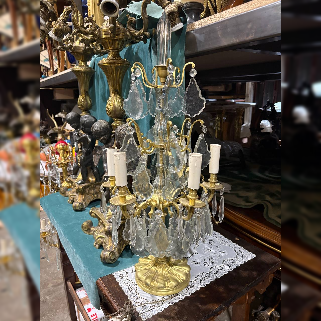 Лампа настольная в форме подсвечника/Жирандоль