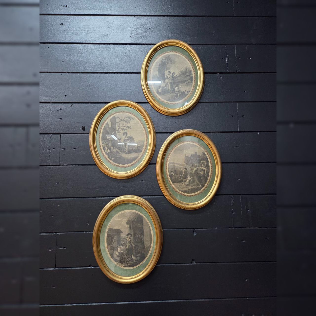 Картина/Панно/Гравюра винтажная 4 штуки