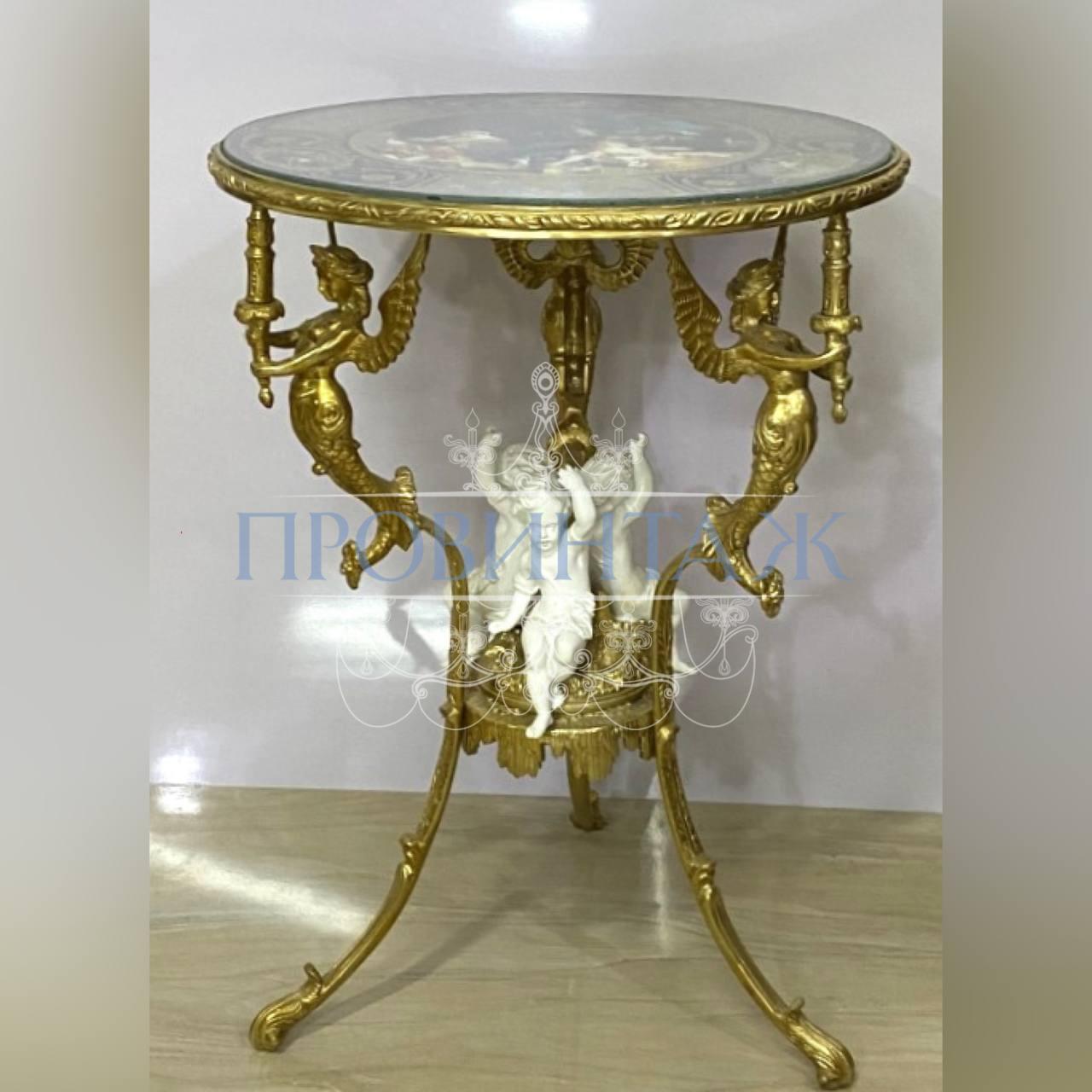 Стол/Подставка в стиле венецианского барокко с путти