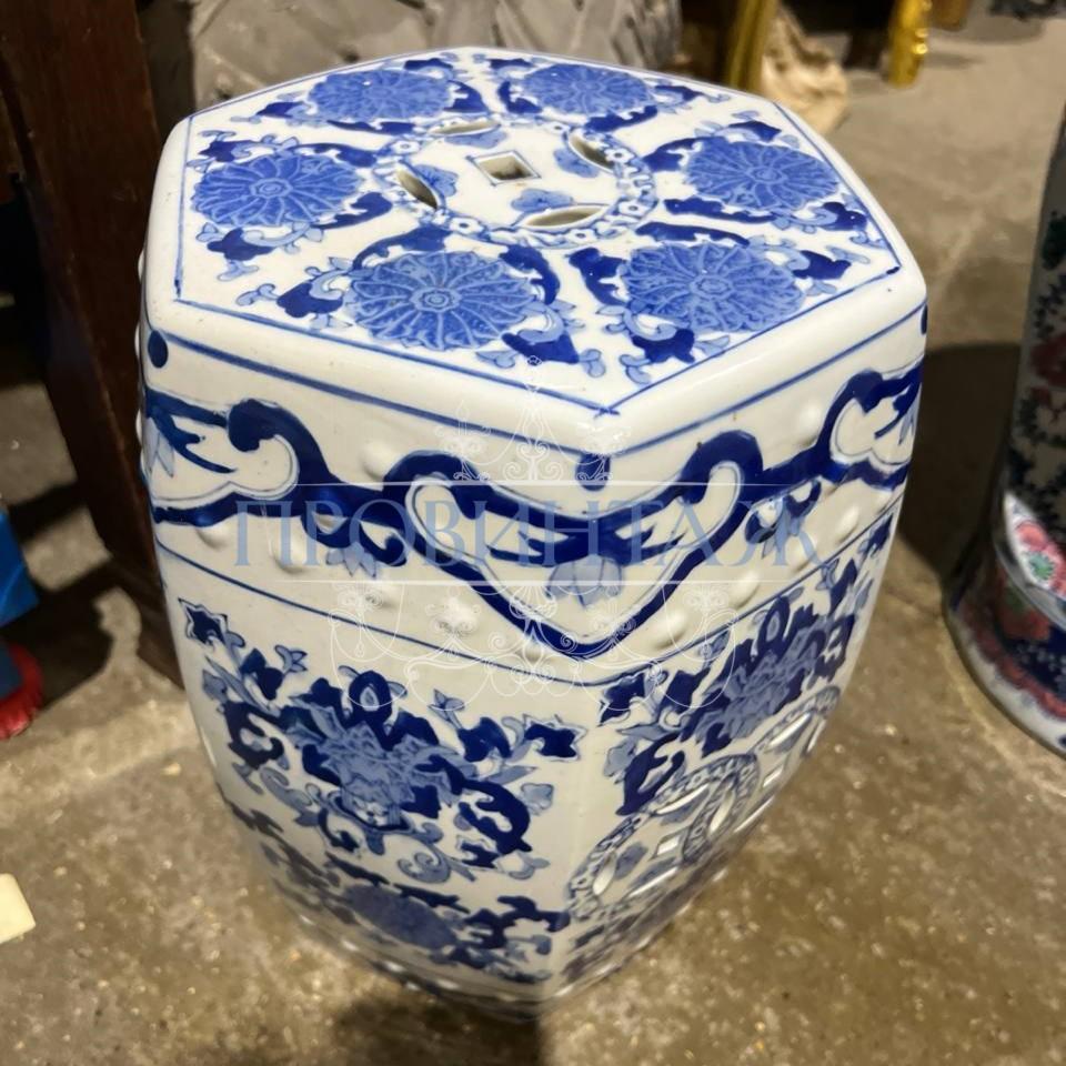 Подставка/Табурет керамический в стие шинуазри