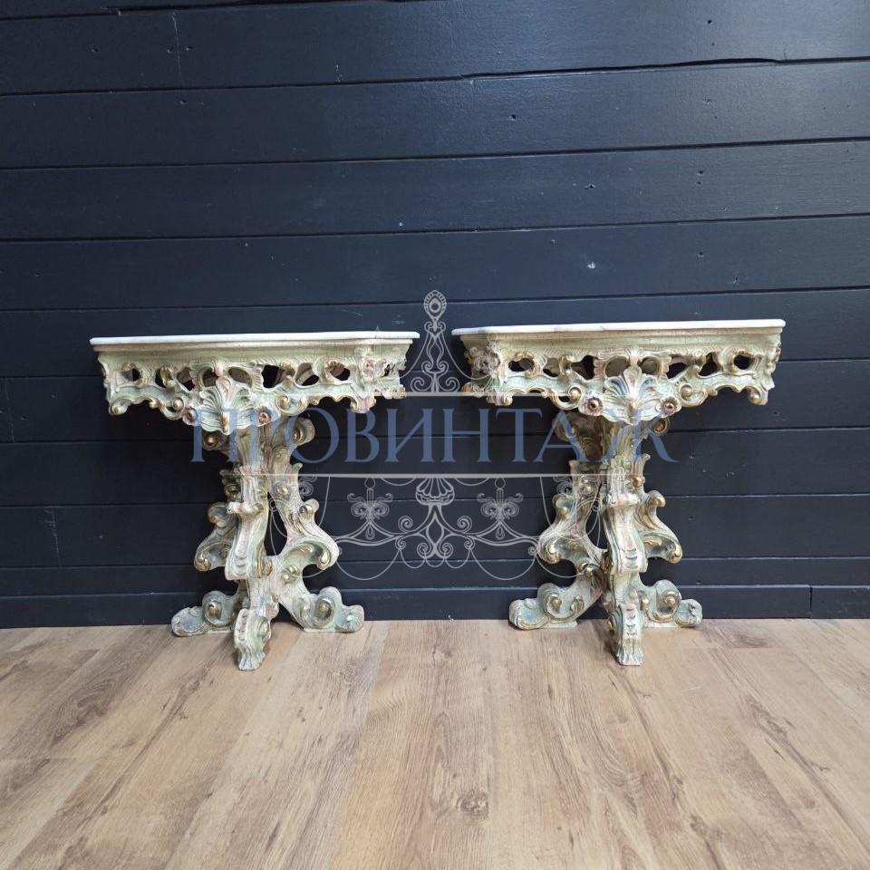 Консоль/Подставка в стиле венецианского барокко 2 штуки