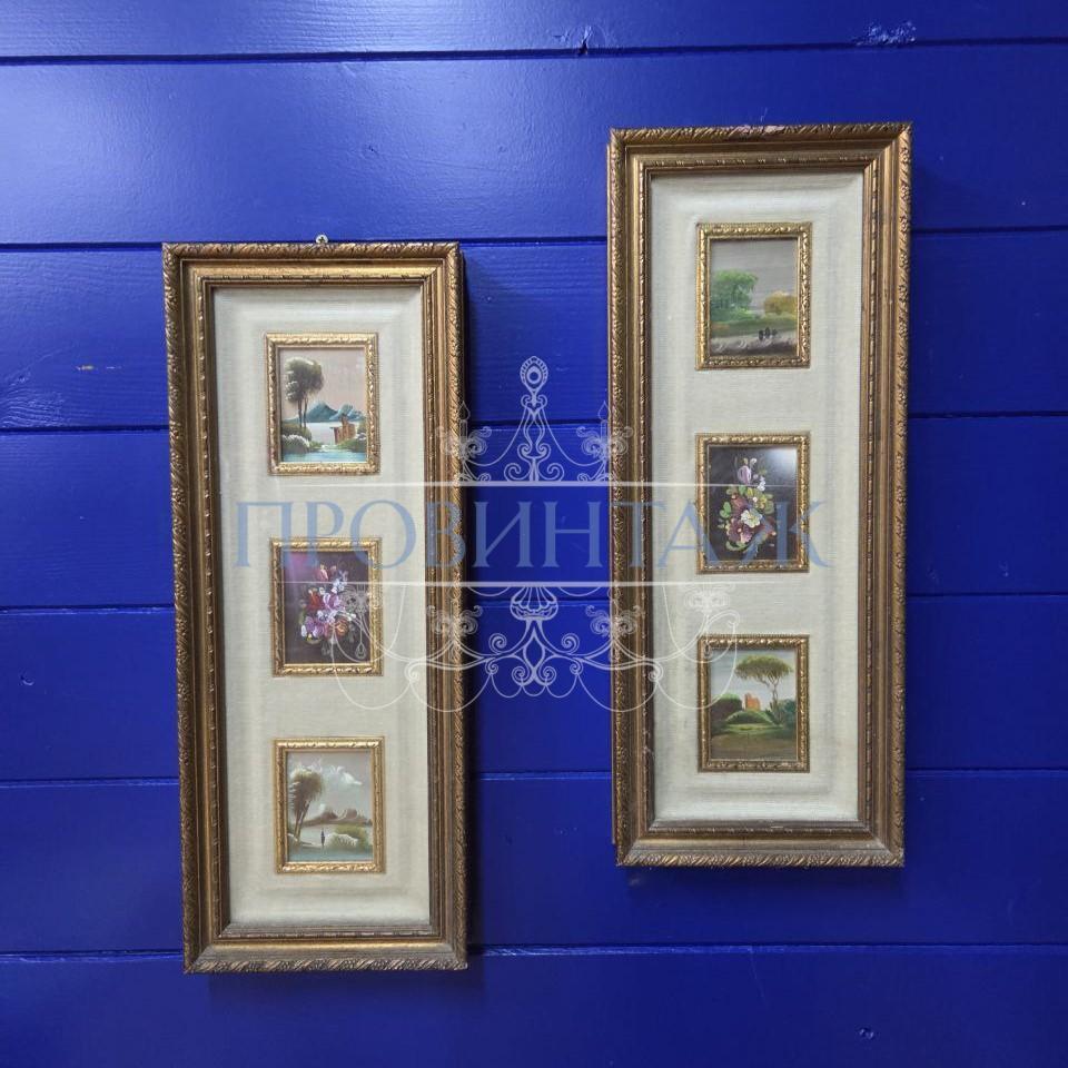 Картина/Панно винтажное 2 штуки