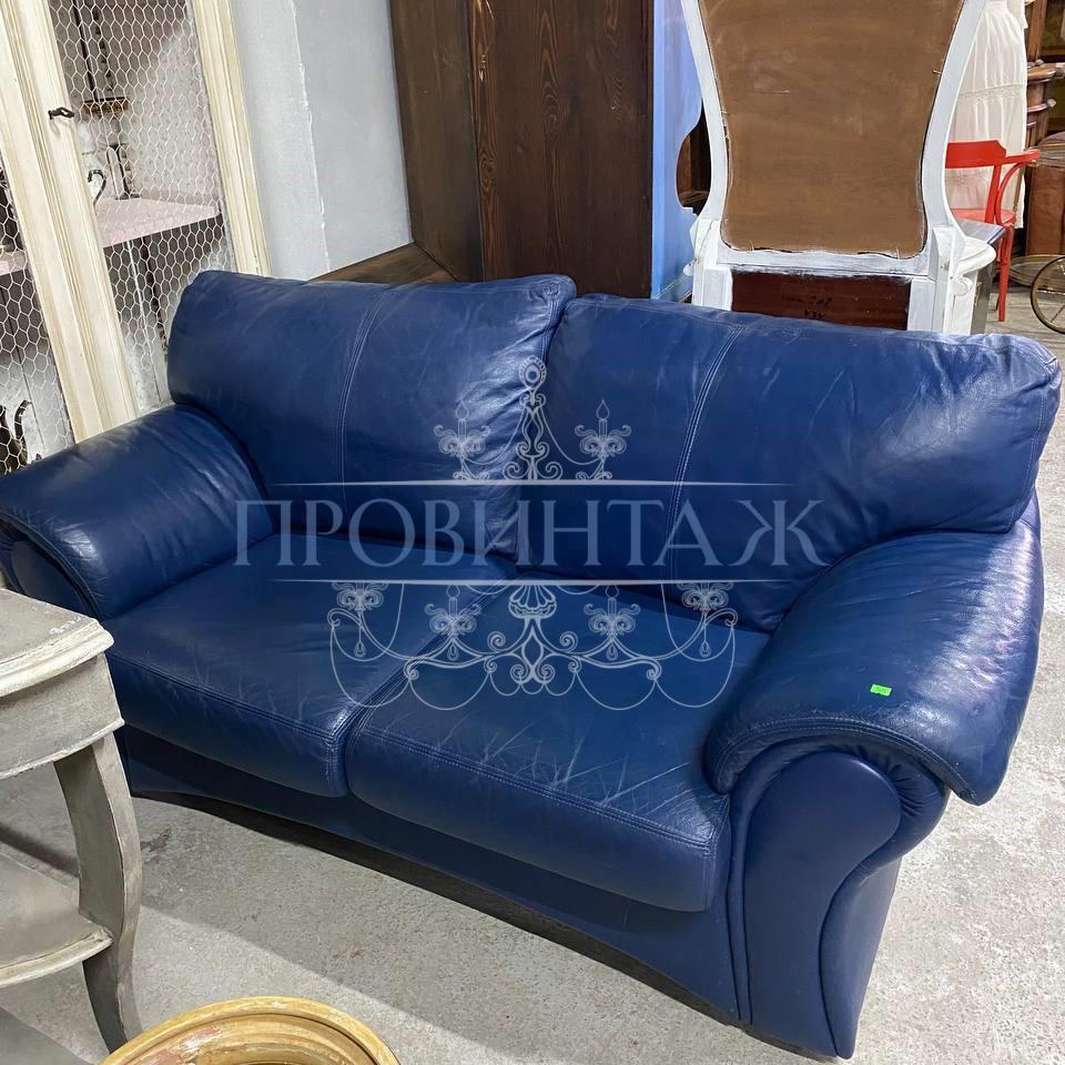 Диван винтажный кожаный