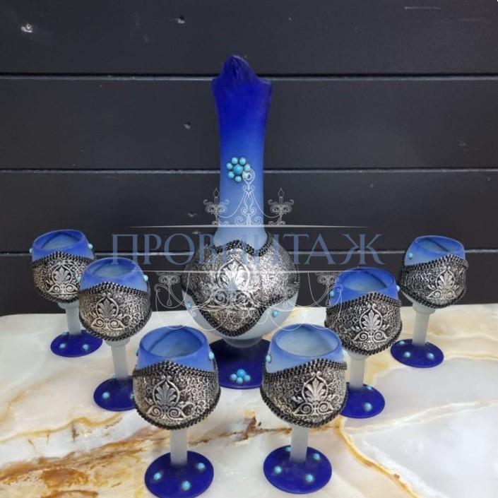 Набор: Кувшин/Графин и бокал/фужер 6 штук 3 Набор: Кувшин/Графин и бокал/фужер 6 штук 3